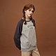 GIORDANO 女裝落肩口袋大學TEE - 59 中花灰X潛望鏡藍 product thumbnail 1