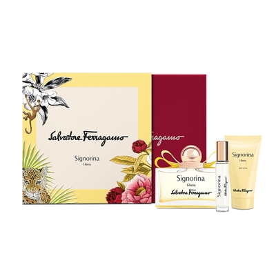 【Ferragamo】晨光綻放女性香氛禮盒(淡香精100ml+10ml+身體乳50ml)