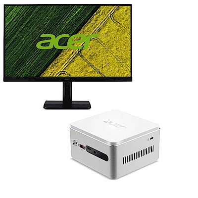 Acer Revo RN76 迷你桌機 薄邊框電腦螢幕組