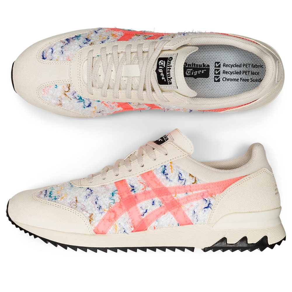 Onitsuka Tiger鬼塚虎-粉色線條白底CALIFORNIA 78 EX 休閒鞋1183B633