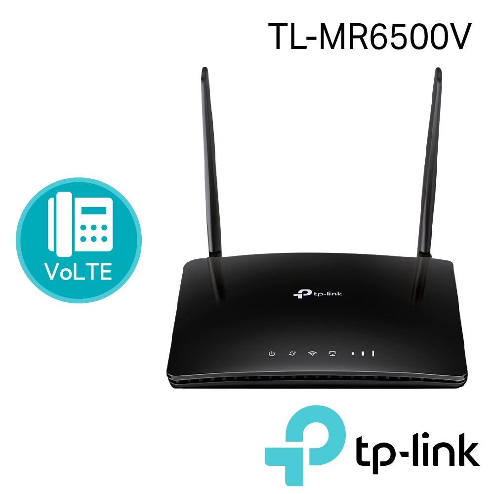 TP-Link TL-MR6500v 300Mbps 4G LTE 支援VoIP電話 無線網路 WiFi 路由器 Wi-Fi分享器