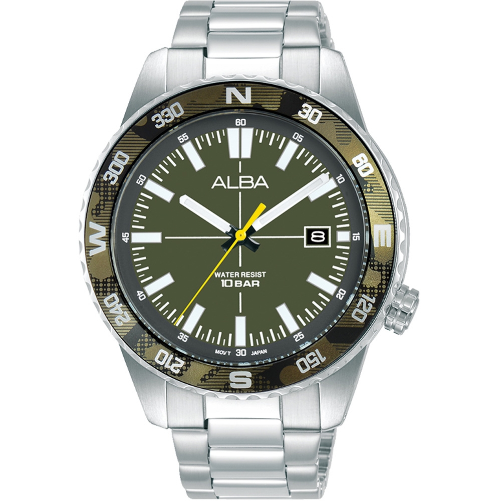 ALBA 雅柏 簡易方位 休閒時尚腕錶-VJ42-X335G/AS9Q17X1