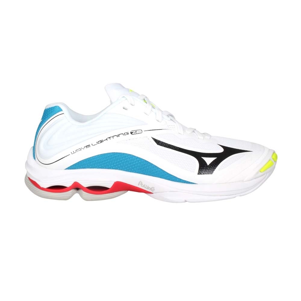 MIZUNO WAVE LIGHTNING Z6 男排球鞋-美津濃 V1GA200046 白白藍黑黃