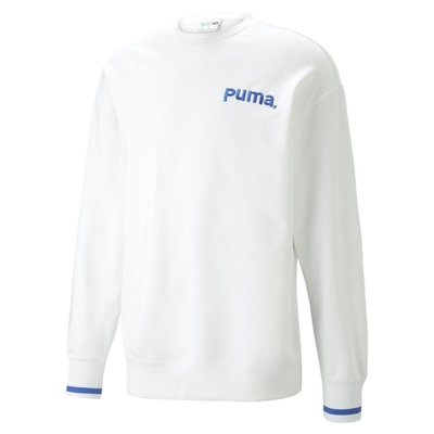 PUMA 流行系列P.Team 男長袖上衣-白-53969602