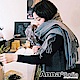 AnnaSofia 潮人純色 仿羊絨大披肩圍巾(深灰系) product thumbnail 1