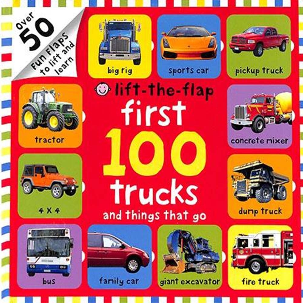 Lift-The-Flap First 100 Trucks 硬頁翻翻操作書(美國版) | 拾書所