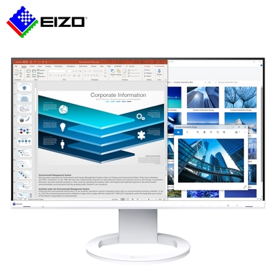 EIZO FlexScan EV2480 白色24吋低藍光低閃頻護眼/薄邊框/USB TypeC