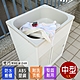 【Abis】豪華升級款櫥櫃式中型ABS塑鋼洗衣槽(雙門免組裝)-1入 product thumbnail 1