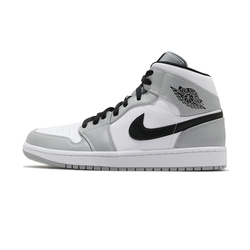 Nike Air Jordan 1 Mid Smoke Grey 男 灰白 AJ1 籃球 休閒鞋 554724-092