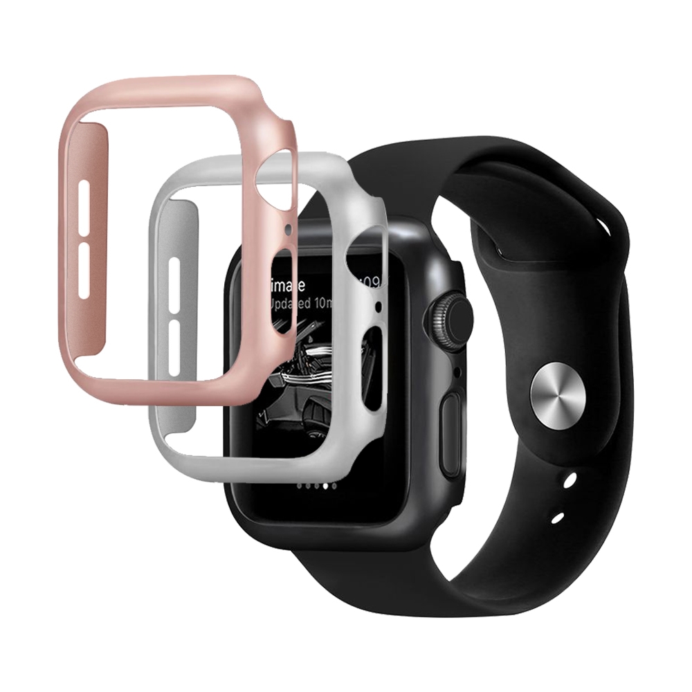 Apple Watch 44mm 霧面 烤漆 錶框 智慧型手錶 保護框 銀色款 44mm銀色