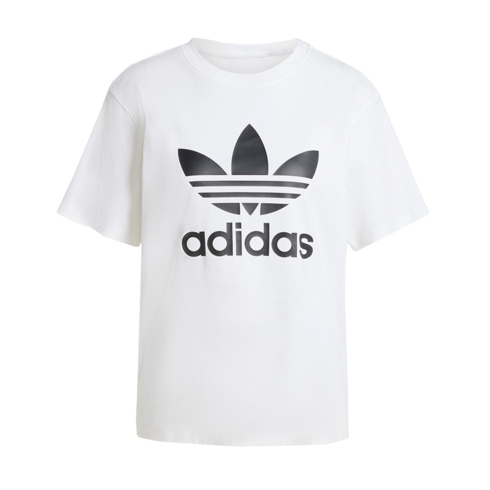 Adidas Trefoil Tee IR9534 女 短袖 上衣 T恤 運動 經典 休閒 三葉草 基本款 白