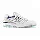 New Balance NB 550 男女 白藍灰色 復古 板鞋 籃球鞋型 休閒鞋 BB550WCA product thumbnail 1