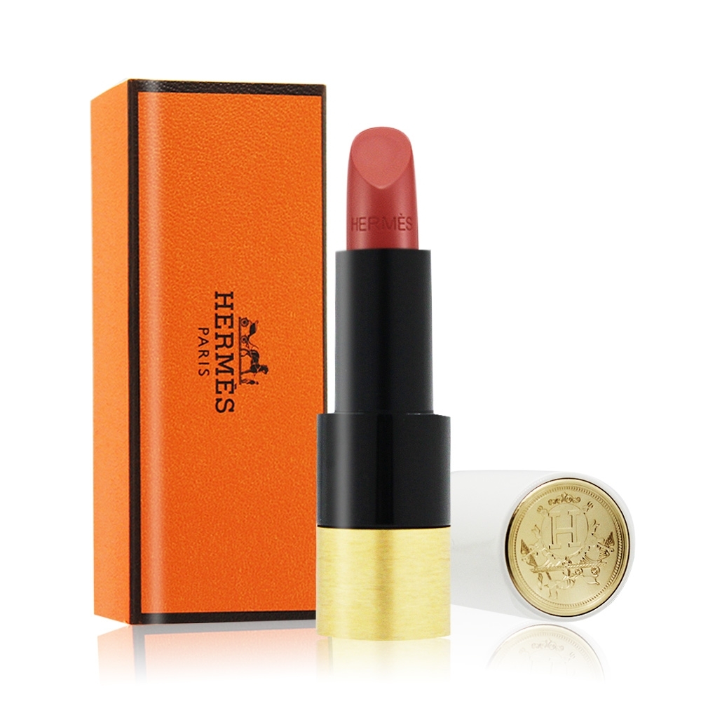 HERMES 愛馬仕 Rouge Hermès 緞光唇膏#21 Rose Epice 3.5g-國際航空版