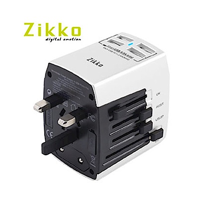 ZIKKO 4USB Port Pro 旅行插座