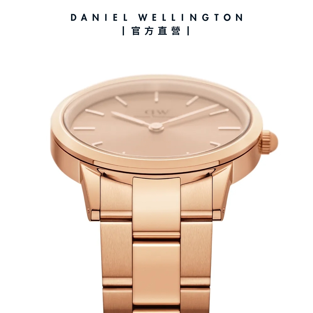 Daniel Wellington DW 手錶ICONIC LINK UNITONE 28mm精鋼錶-特調玫瑰金