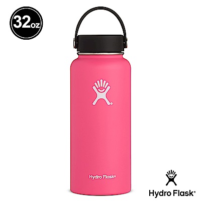 美國Hydro Flask 真空保冷/熱寬口鋼瓶 946ml 西瓜紅