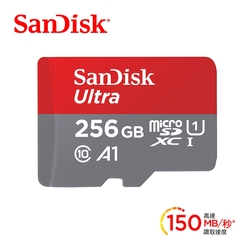 SanDisk Ultra microSDHC UHS-I (A1)256GB記憶卡(公司貨)150MB/s