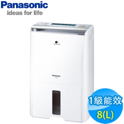 Panasonic國際牌 8L 1級ECONAVI PM2.5顯示 清淨除濕機