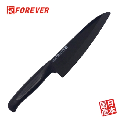 FOREVER 日本製造鋒愛華高精密標準系列陶瓷刀18CM(黑刃黑柄)