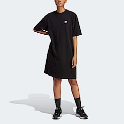 Adidas Tee Dress IB7318 女 長版 上衣 運動 休閒 經典 三葉草 寬鬆 棉質 舒適 穿搭 白