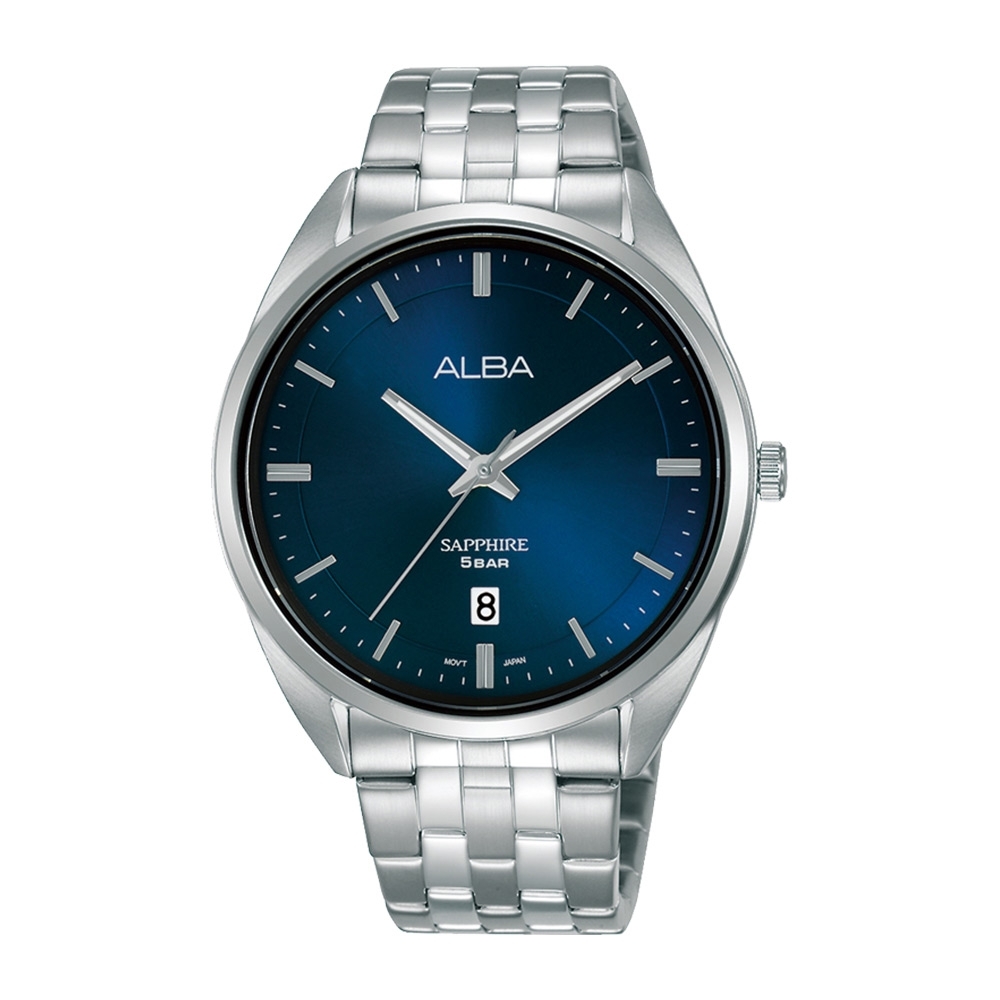 ALBA 雅柏 Prestige不鏽鋼藍寶石水晶錶41黑色(AS9L11X1)
