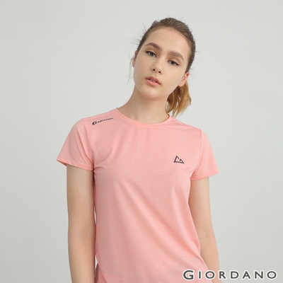 GIORDANO 女裝G-MOTION超輕涼感T恤 - 64 仿段彩沙丘粉紅