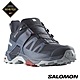 官方直營 Salomon 男 X ULTRA 4 Goretex 低筒登山鞋 野跑鞋 碳黑/白令藍/珍珠藍 product thumbnail 2