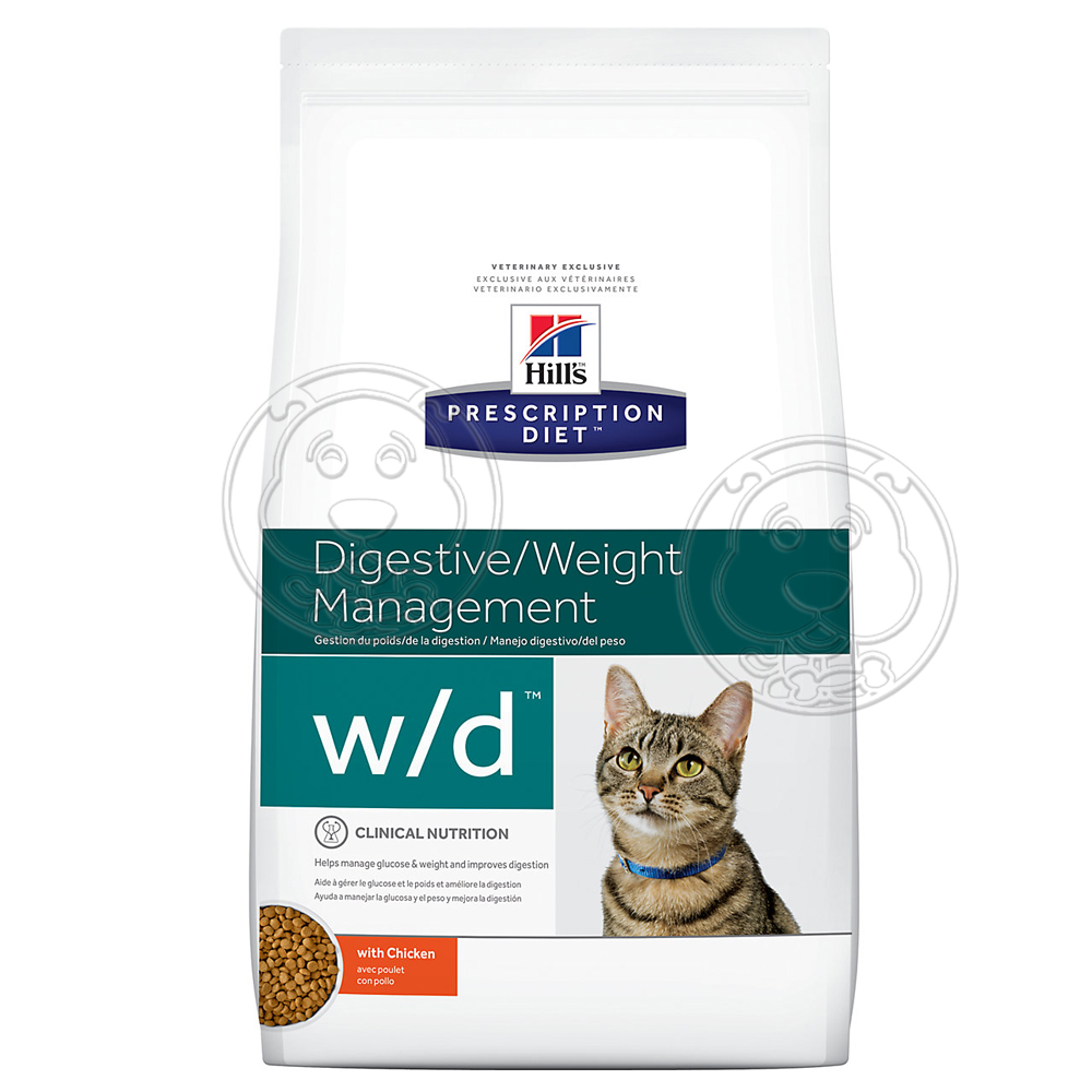 美國Hills希爾思》貓處方w/d消化及體重管理配方-8.5磅3.85kg/包