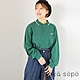 ehka sopo  LOGO刺繡棉質長袖POLO衫 product thumbnail 1