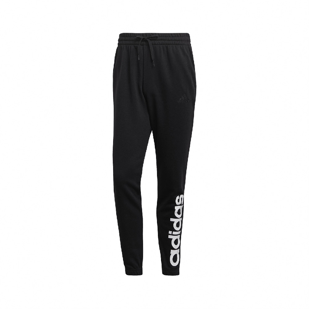 adidas 長褲 French Terry Joggers 男款 愛迪達 錐形褲 中腰 口袋 基本款 百搭 黑 白 GK8897