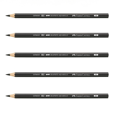 【Faber-Castell】輝柏 水墨素描鉛筆HB/2B/4B/6B/8B 6支入 / 盒 117800/117802/117804/117806/117808