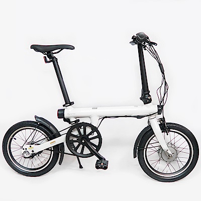 Qi CYCLE騎記QIEF鋁合金電動輔助16吋折疊單車-可申請環保購車節能補助-簡單白