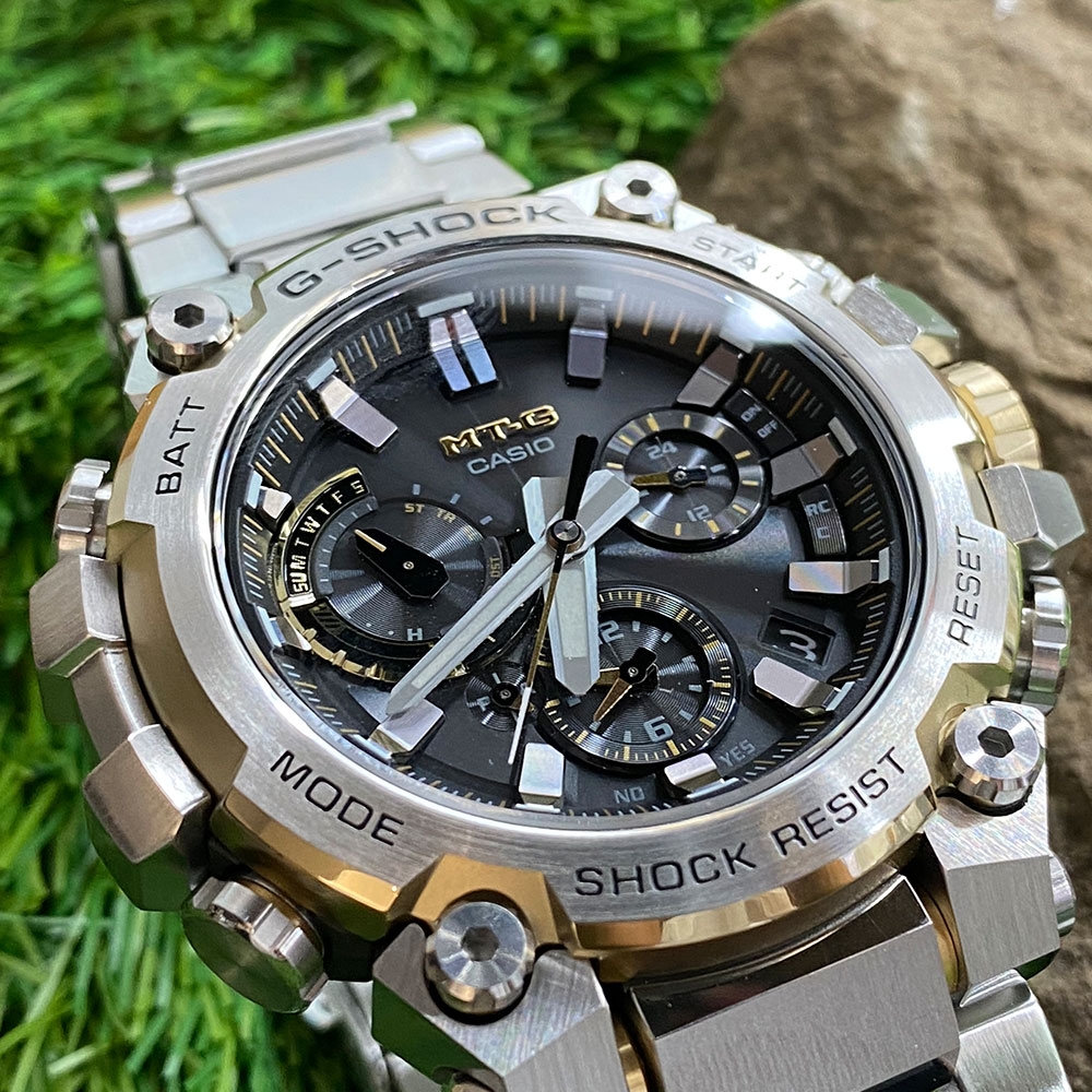 CASIO 卡西歐 G-SHOCK MTG 太陽能智慧藍芽 雙核心防護電波錶-MTG-B3000D-1A9