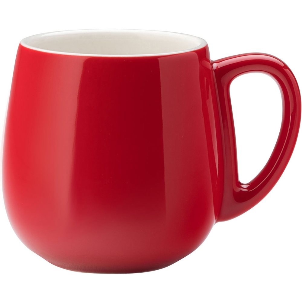 《Utopia》寬肚瓷製馬克杯(紅420ml) | 水杯 茶杯 咖啡杯