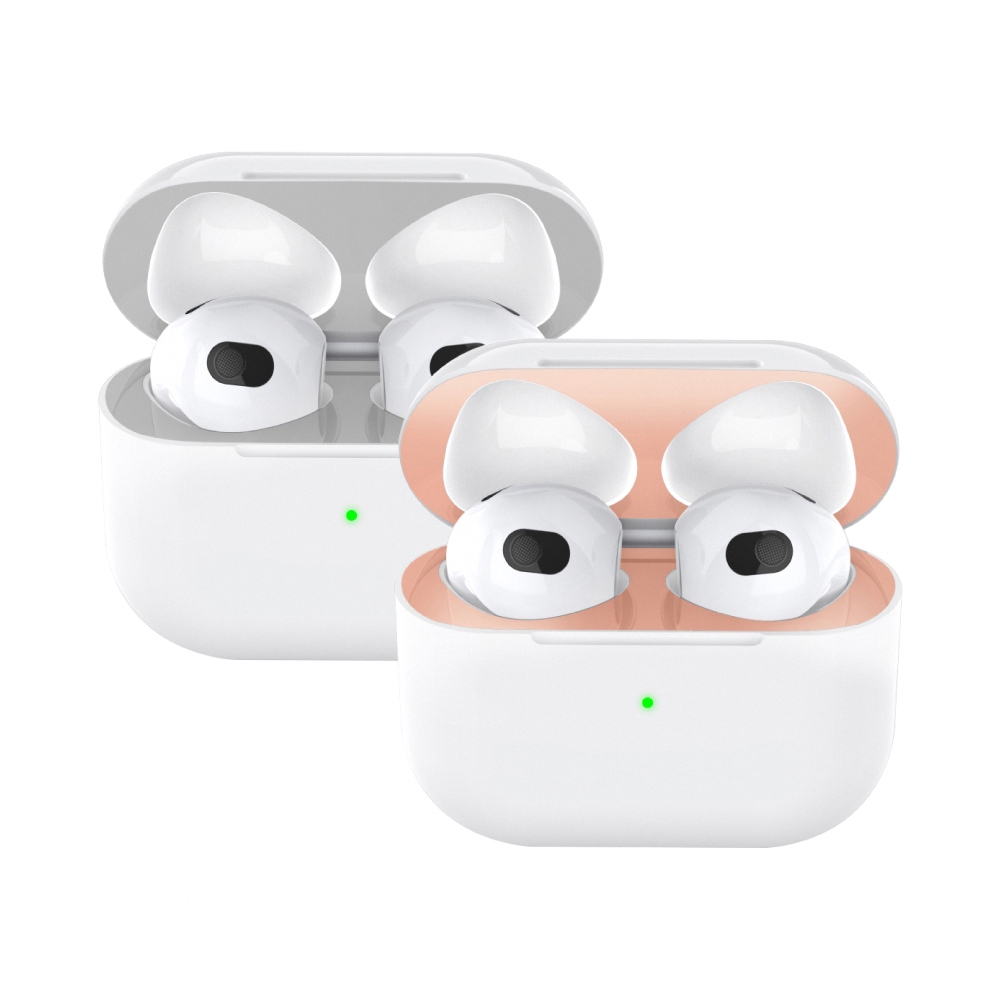 AHAStyle AirPods 3 抗汙防塵鎳片 防止金屬粉塵 超薄防塵貼(兩組入)