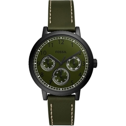 FOSSIL Airlift 簡約數字日曆手錶 送禮首選-墨綠/42mm BQ2634