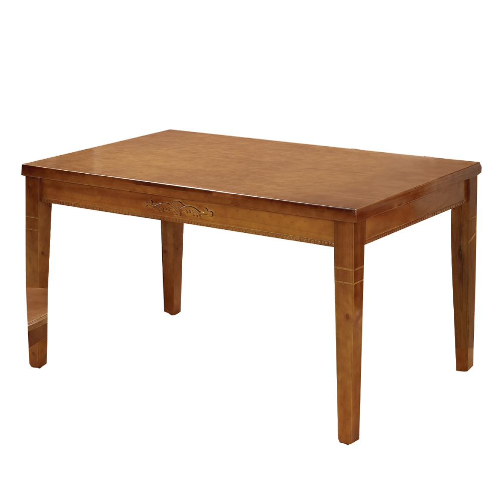 綠活居 溫莎時尚4.5尺木紋餐桌(二色可選)-135x84x75cm-免組