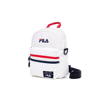 FILA 文青素色簡約後背包-白色 BPX-5100-WT