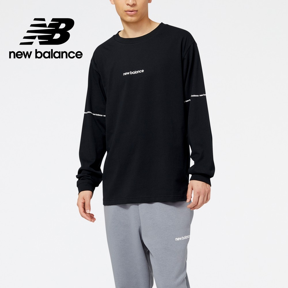 [New Balance]長袖上衣_男性_黑色_MT23518BK