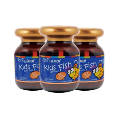 綠芙特級 兒童魚油軟膠囊 30顆X3瓶(澳洲原裝進口)