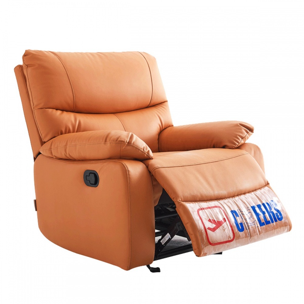 Cheers芝華仕頭等艙 科技布 手動搖椅單人沙發 K9780 愛馬仕橙 (C014303747)