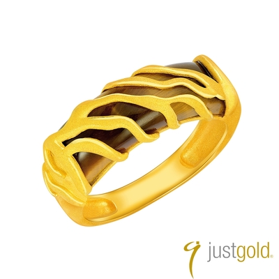 【Just Gold 鎮金店】飛 •凡系列 純金戒指