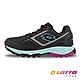 【LOTTO 義大利】女 CROSS RUN 越野跑鞋(黑/藍-LT3AWR8170) product thumbnail 1