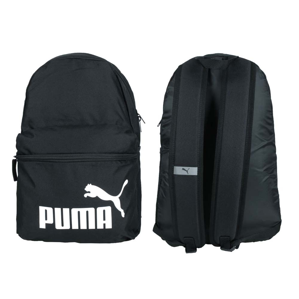 PUMA PHASE 後背包-雙肩包 肩背包 反光 22L 07548701 黑白