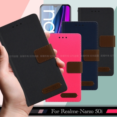 Xmart for Realme Narzo 50i 度假浪漫風支架皮套