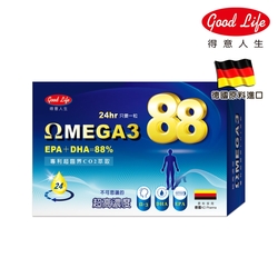 【得意人生】德國88%超高濃度Omega-3魚油膠囊 (30粒/盒)-快