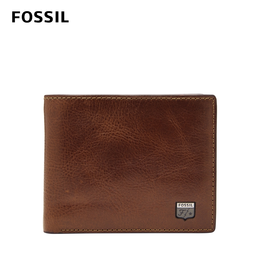 FOSSIL Jesse 真皮證件格零錢袋皮夾-干邑色 ML4310222