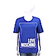 LOVE MOSCHINO 方框字母藍色寬版棉質T恤 product thumbnail 1
