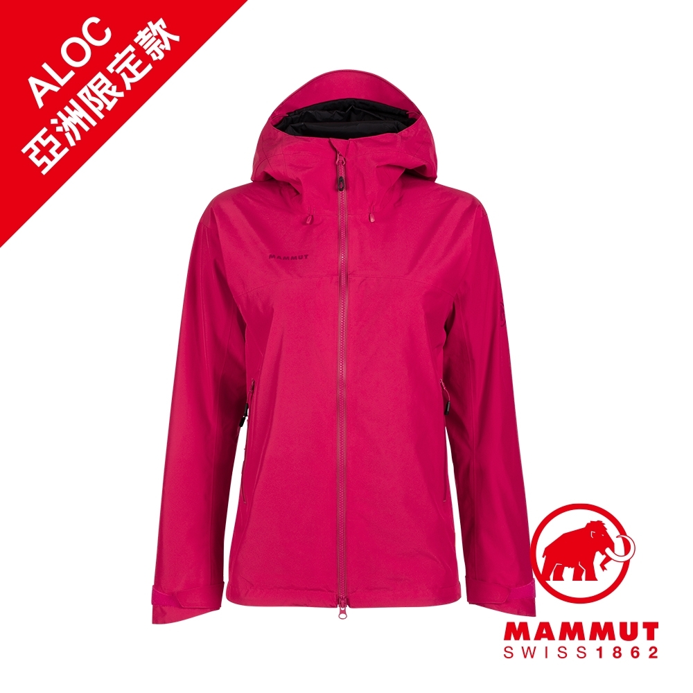 【Mammut 長毛象】Ayako Pro HS Hooded Jacket AF GTX防水連帽外套 夕陽紅 女款 #1010-27560(*網路限定款)