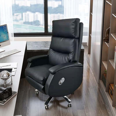 Hyman PluS+ 極奢 高級沙發坐感真牛皮可躺式電腦椅/商務椅/主管椅/董事長椅/老闆椅/沙發椅(附置腳托)